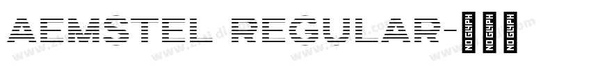 aemstel regular字体转换